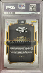 2016 Select Dejounte Murray #262 PSA 10 Rookie Tie Dye Prizm #/25 Courtside